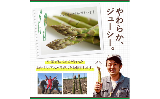 【先行受付】【2025年出荷分】北海道十勝芽室町 なまら十勝野のアスパラ1kg me001-007c-25