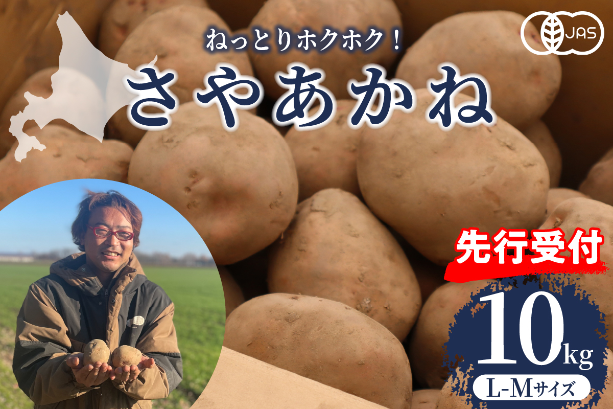 【先行予約】【2024年12月より配送】北海道十勝芽室町 さやあかね L-Mサイズ 10kg me049-003c-24