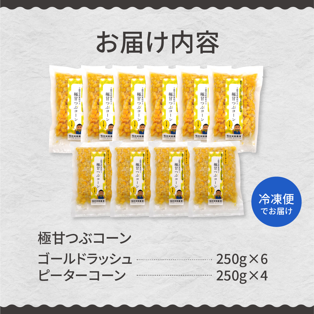 北海道 十勝 芽室町 極甘つぶコーン　バラエティパック me016-004c