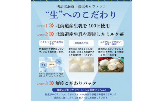 【隔月3回コース定期便】明治北海道十勝チーズ 生モッツァレラ６個 セット 計3回 me003-070-k3c