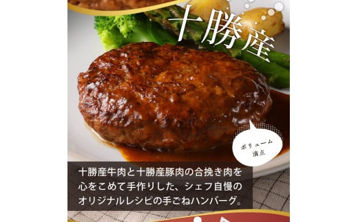 北海道十勝芽室町 湯煎で簡単！ 手ごねハンバーグ　160g×3個　2セット　＜レストランHiroオリジナル＞ me026-005c