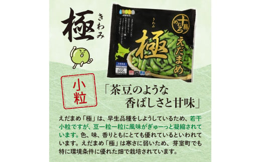 【4ヵ月定期便】北海道十勝芽室町 十勝めむろ えだまめ2種+シューストリングポテト　me003-095-t4c