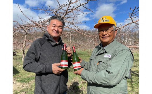 北海道十勝芽室町 ★数量限定★シードル：CIDRE【芽室町松下リンゴ園産リンゴ100％】750ml×1本(箱入) me032-046c